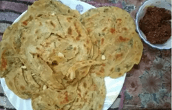 Garlic Lachcha Paratha Recipe