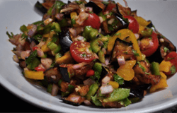 Fried Eggplant Salad Recipe