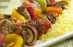 Zucchini Rice Kebabs Recipe